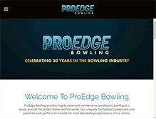 Tablet Screenshot of proedgebowling.com